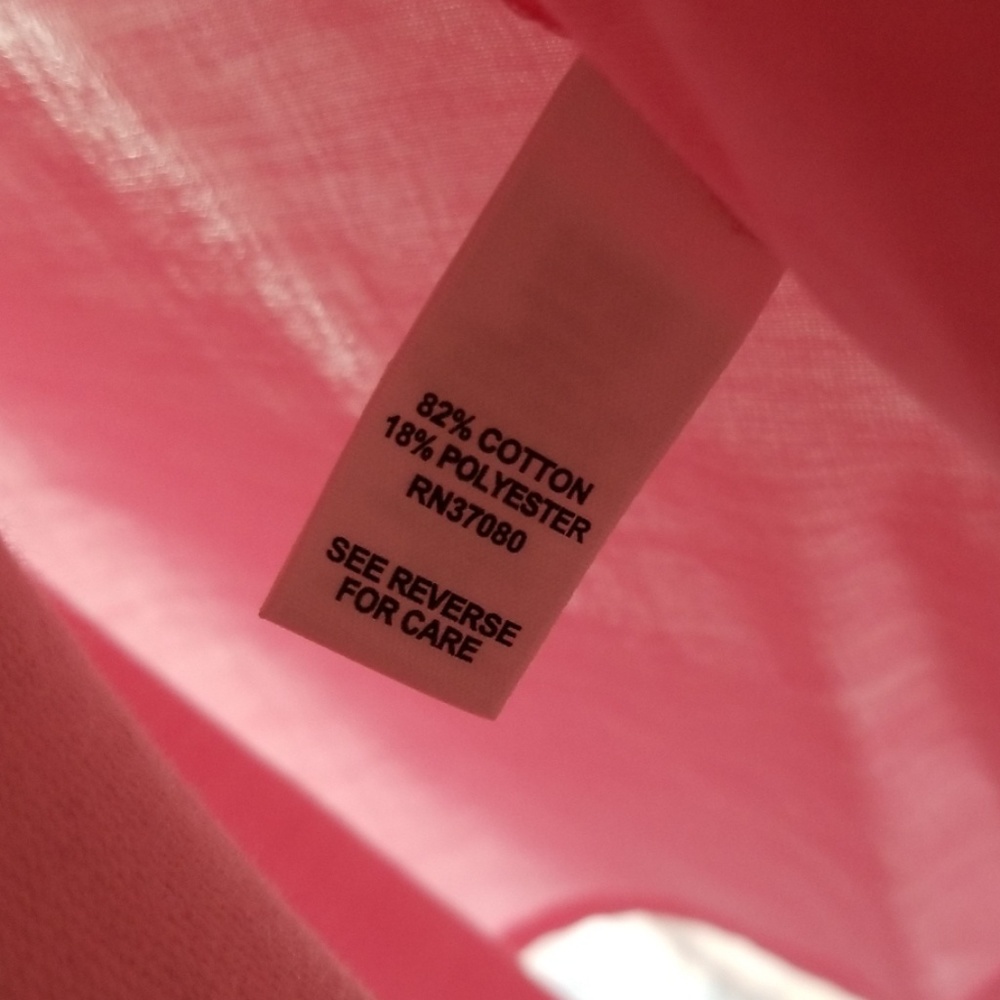 Pink LS button front blouse - Picture 5 of 8